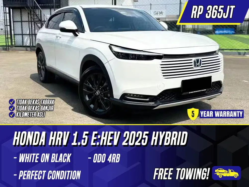 Honda HRV 1.5 e:HEV 2025 Hybrid White on Black Putih HEV HR V HR-V