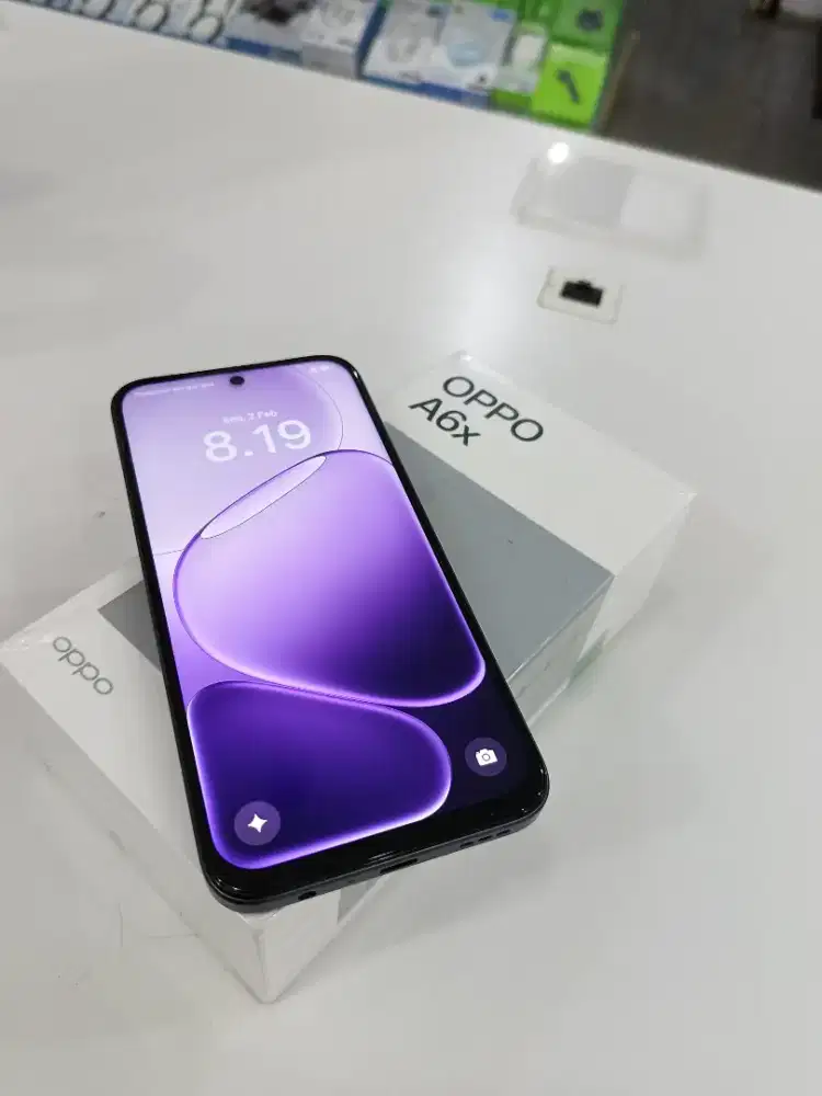 oppo A6X 6/128,fulset ,belum pernah bongkar,no minus
