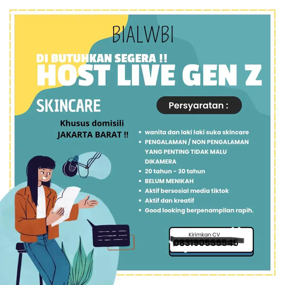 HOST LIVE SKINCARE GEN Z
