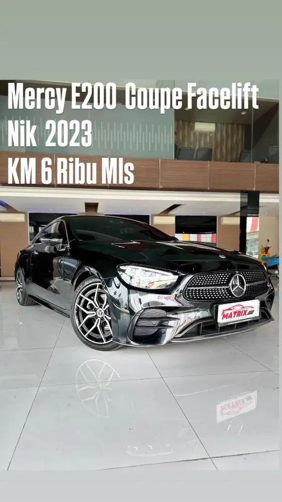Mercy E200 Coupe  Facelif Nik 2023 Blacok on Black Siap pakai