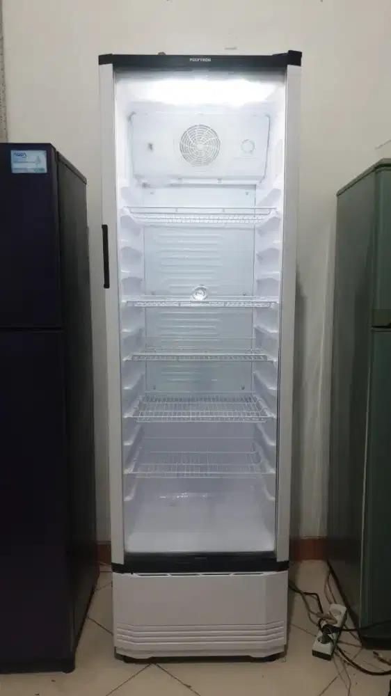 SHOWCASE POLYTRON 5 RAK TINGGI 180 CM ORIGINAL SIAP PAKAI/ NETT