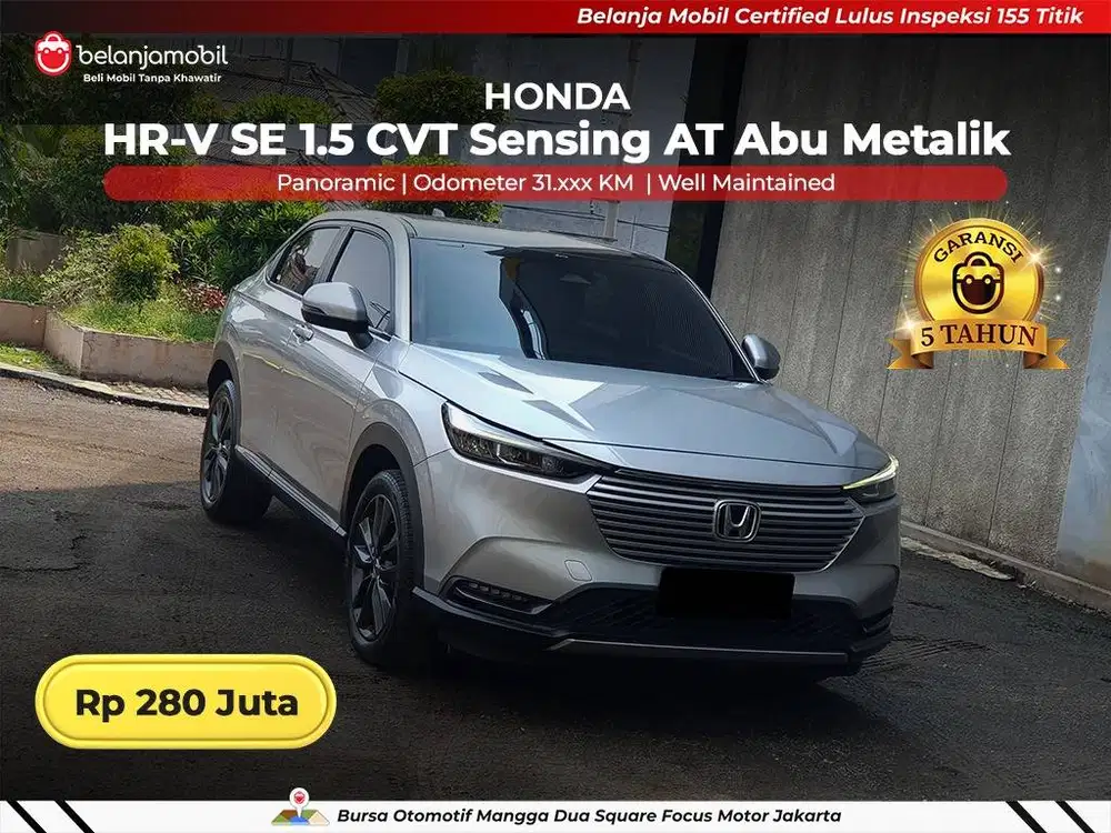 [ GARANSI 5TH ] Honda HRV HR-V HR V SE 1.5 Sensing Panoramic 2022 2023