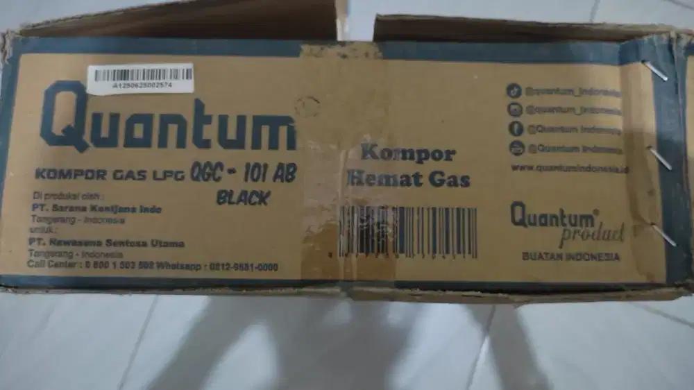 Kompor quantum original 1 tungku black