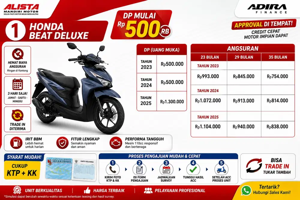 DP 500 ribu BEAT DELUXE 2023