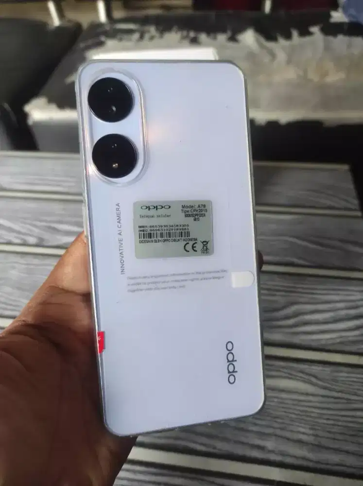 Oppo a78 8+4/256 komplit original muluss,minus carger aja bkn ori