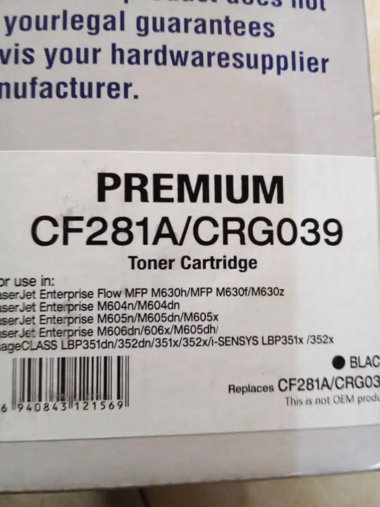 Tinta toner kompatible hp laserjet CF281A