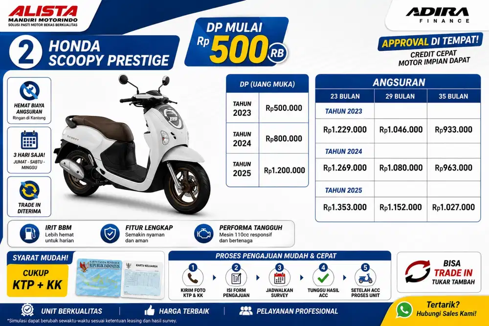 DP 500 RIBU SCOOPY PRESTIGE/STYLISH 2023