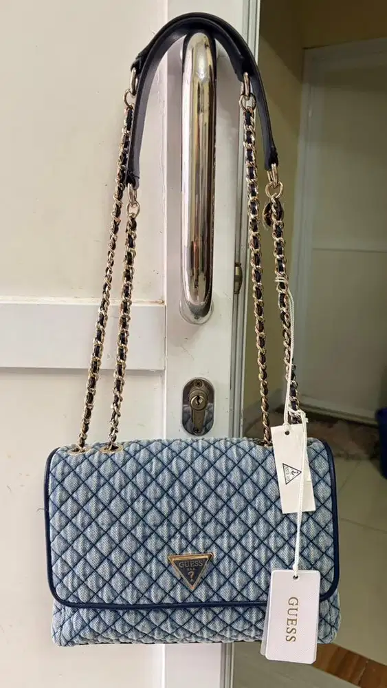 Guess Denim Shoulder Bag Original