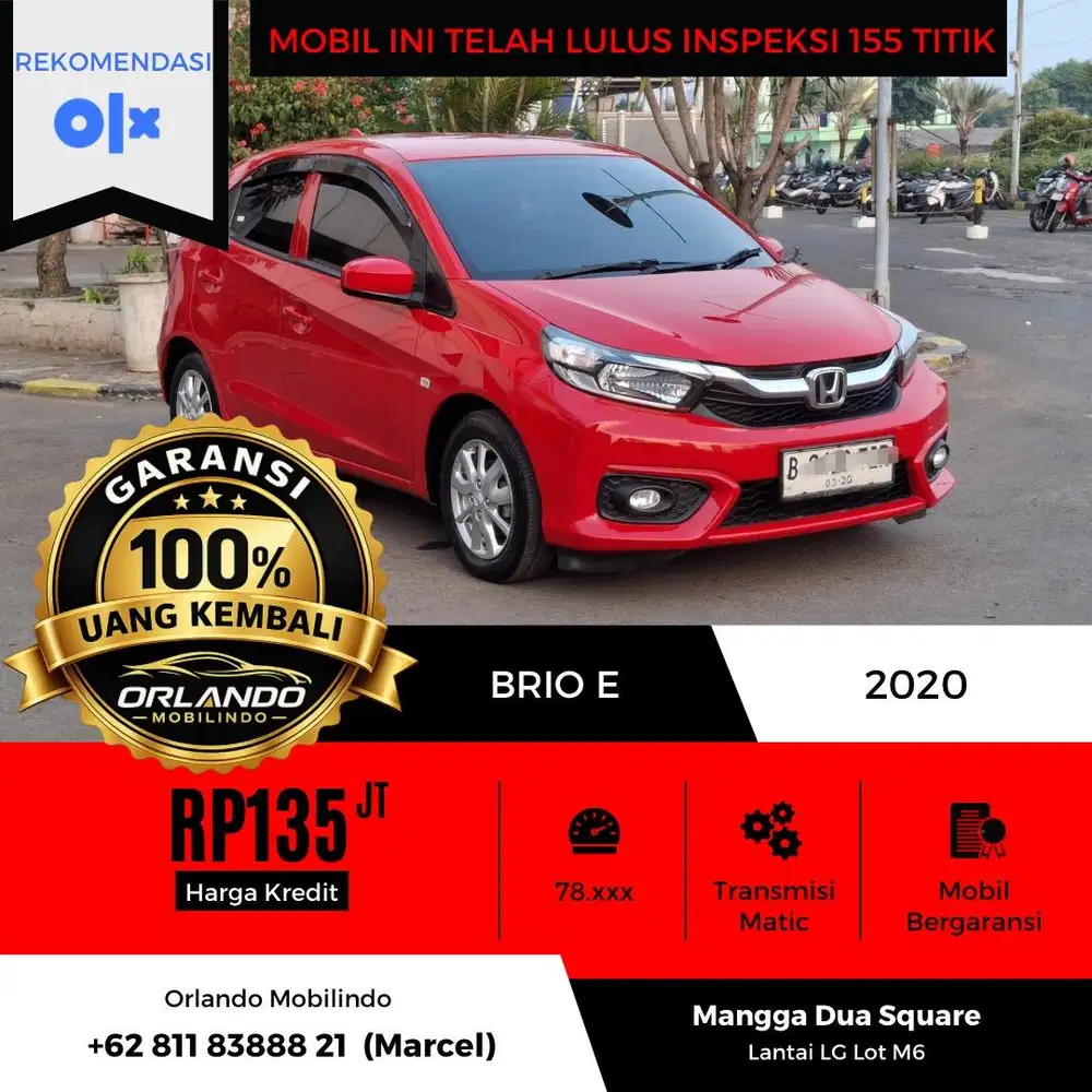 HONDA BRIO E CVT 2020/2021