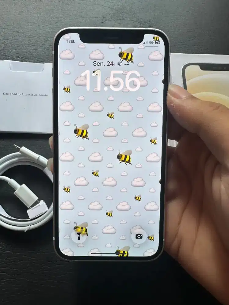 iPhone 12 Mini 128Gb White All Operator, Fullset Mulus Nominus