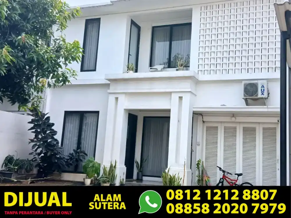 Dijual Cepat Rumah Alam Sutera Rapih