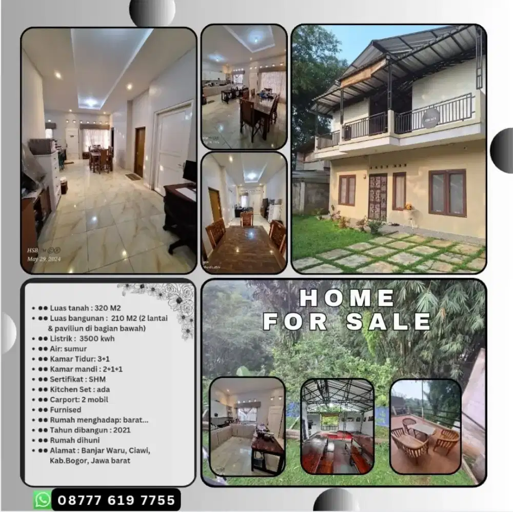 Villa di Ciawi/Bogor... garden in front & back