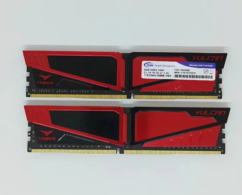 Team Vulcan Red 16GB Kit DDR4 3000Mhz