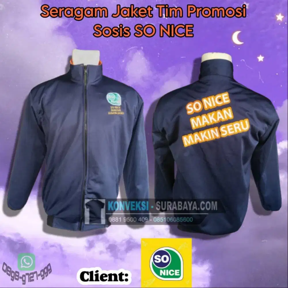 PUSAT KONVEKSI JAKET PROMOSI SURABAYA - AHLINYA JAKET CUSTOM