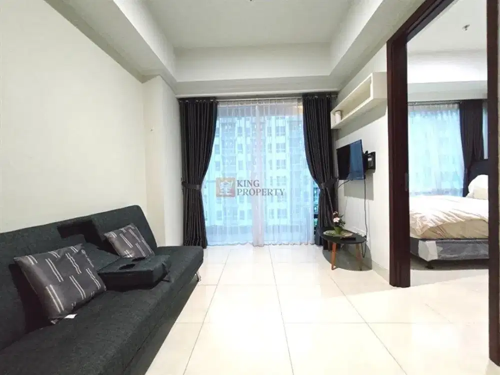 Terkoneksi Mall Green Sedayu & Dekat Tol JORR, Disewa 2BR Apartemen Green Sedayu Mall Furnish Lengkap Homey Siap Huni, Cengkareng, Taman Palem, Jakbar