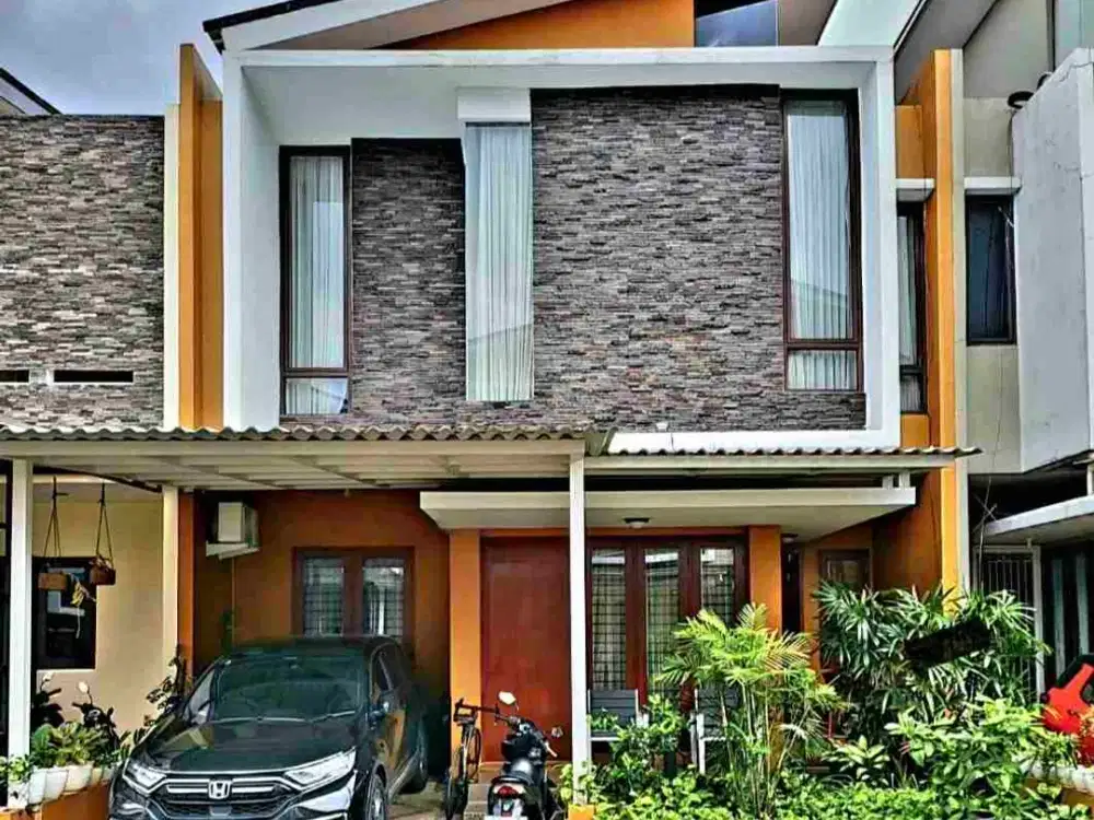 Rumah cluster mewah 3.9 M semi furnished di Condet jakarta timur dekat akses tol Lingkar luar