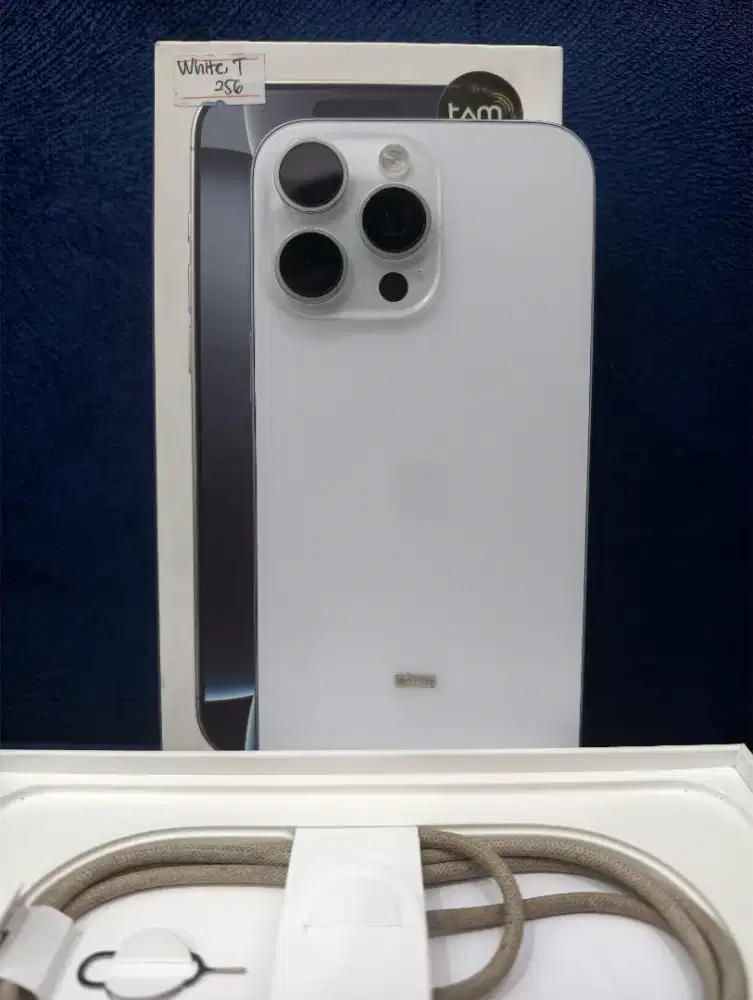 iPhone 16 Promax 256 iBox , White titanium Garansi Panjang
