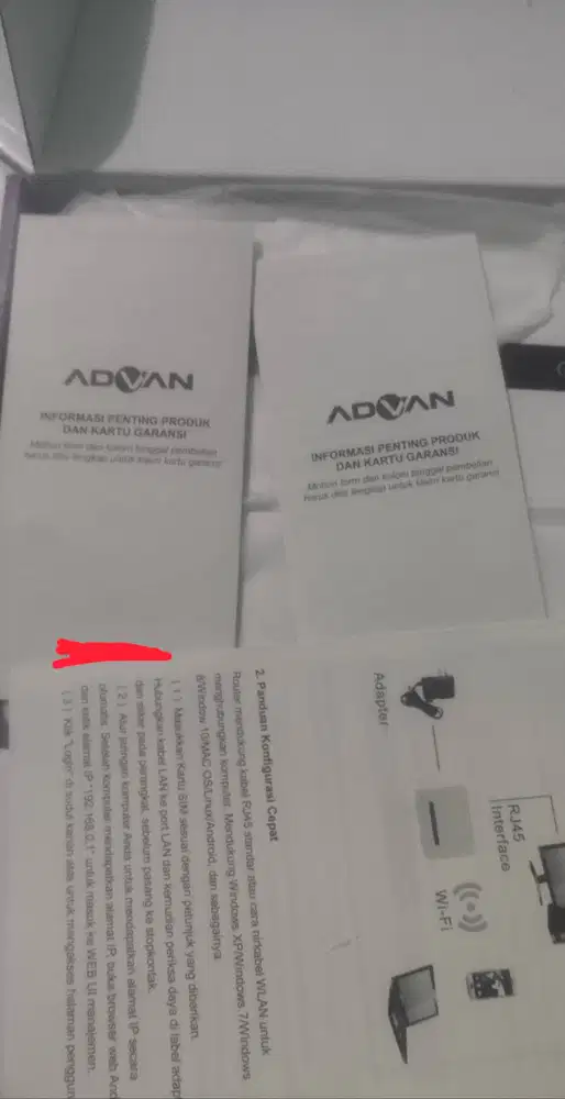 ruter wifi bisa pake ethernet kabel dan SIM crd