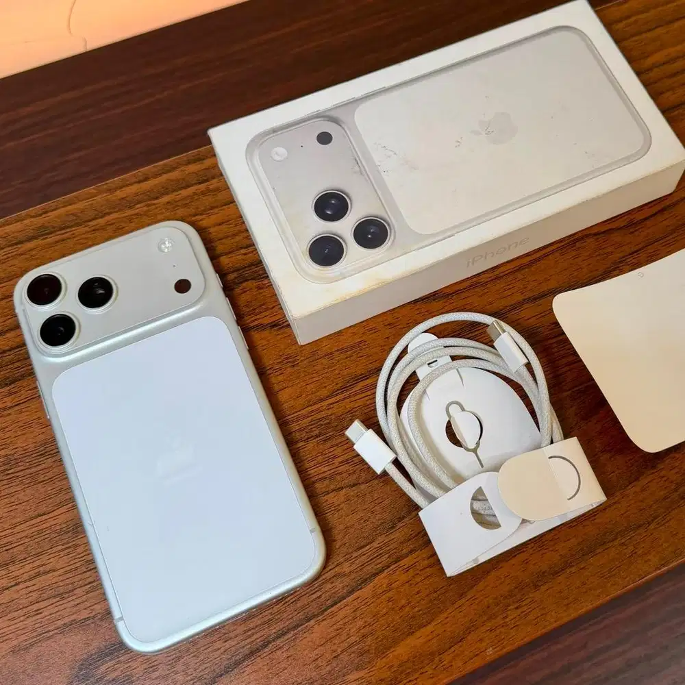 iPhone 17 Pro Max 256GB Fullset Original Battery health 100 Garansi
