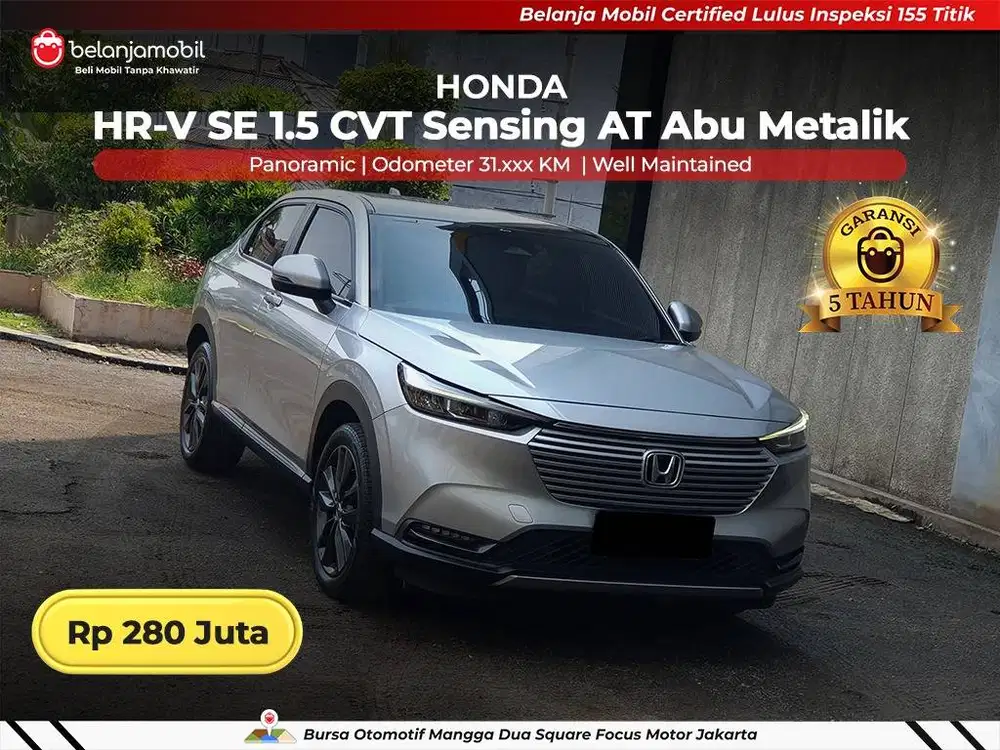 [ GARANSI 5TH ] Honda HRV HR-V HR V SE 1.5 Sensing Panoramic 2022/2023