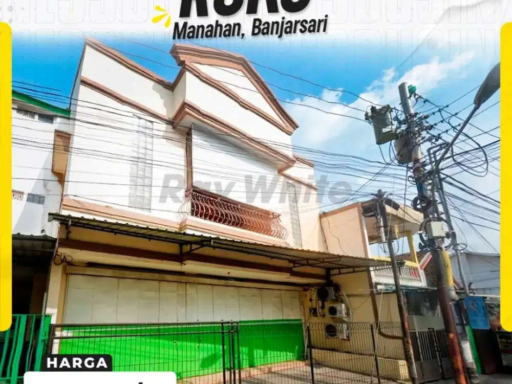 Ruko Strategis 2 Lantai LT 197m² LB 360m² LD 9m Hadap Barat 4+1 KT 2 KM Listrik 5500W Tepi Jl. MH. Thamrin Manahan Banjarsari Surakarta (Kawasan Bisni