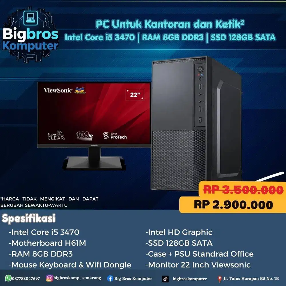 PC Office Siap Pakai Intel Core i5