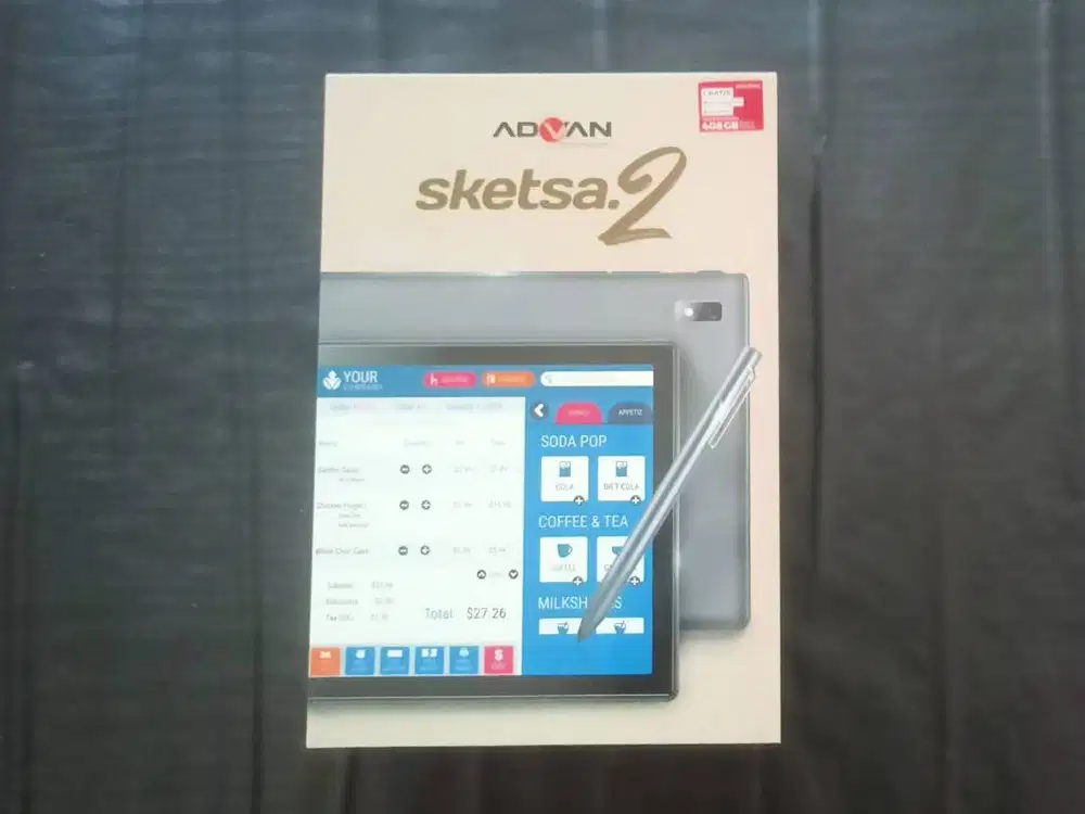 Jual Advan Tablet Sketsa 2, bekas mulus