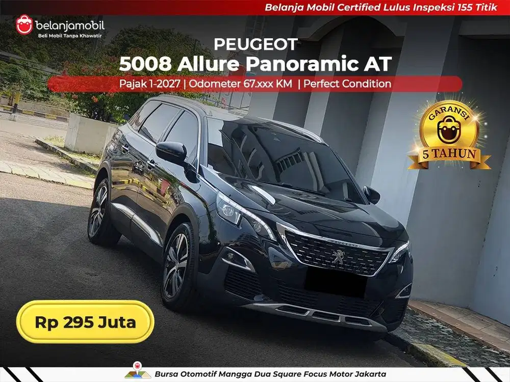[ BERGARANSI ] Peugeot 5008 Allure Panoramic AT 2020/2021