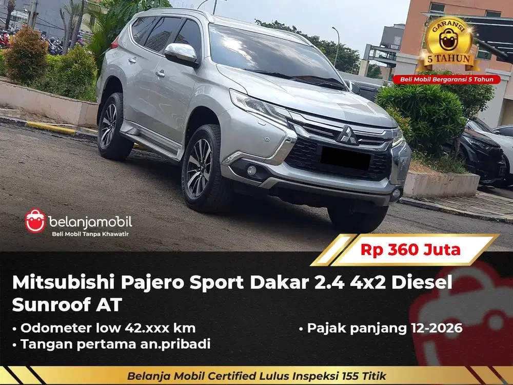 [ LOW KM ] Mitsubishi Pajero Sport Dakar 2.4 Sunroof 2019/2020