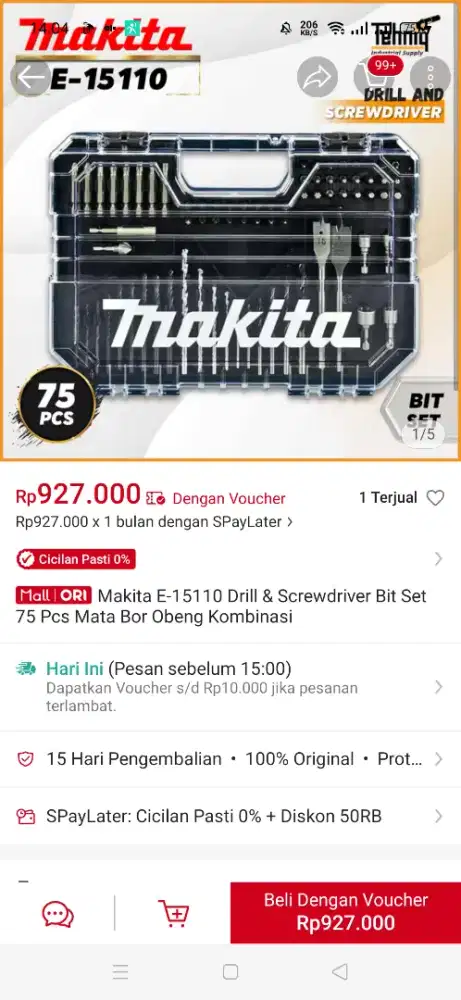 Mata bor full set makita E-15110