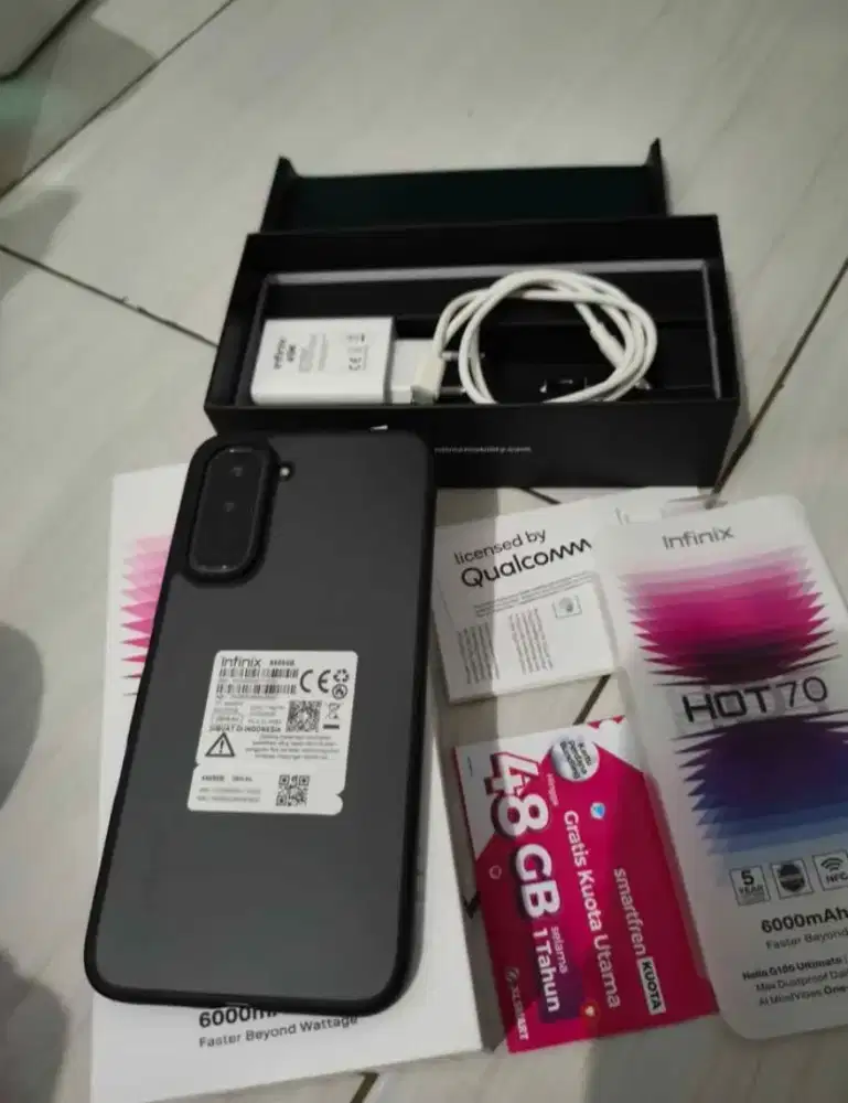 Infinix Hot 70 NFC 8/128 gress baru 1 bulan lengkap