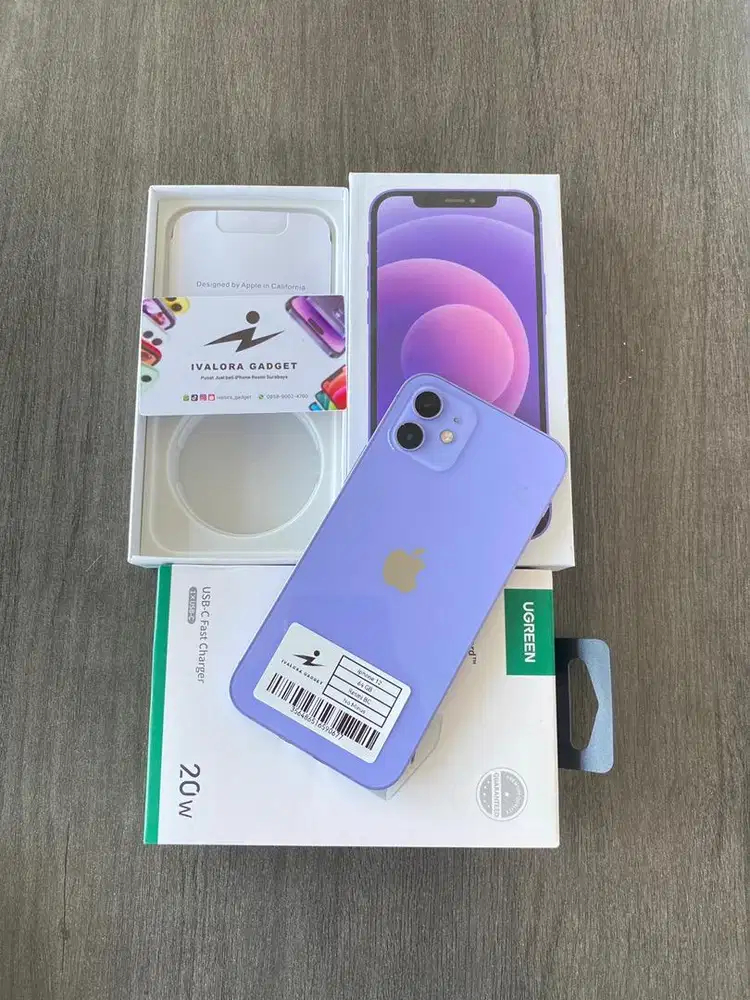 iPhone 12 64GB Dualsim Beacukai Purple