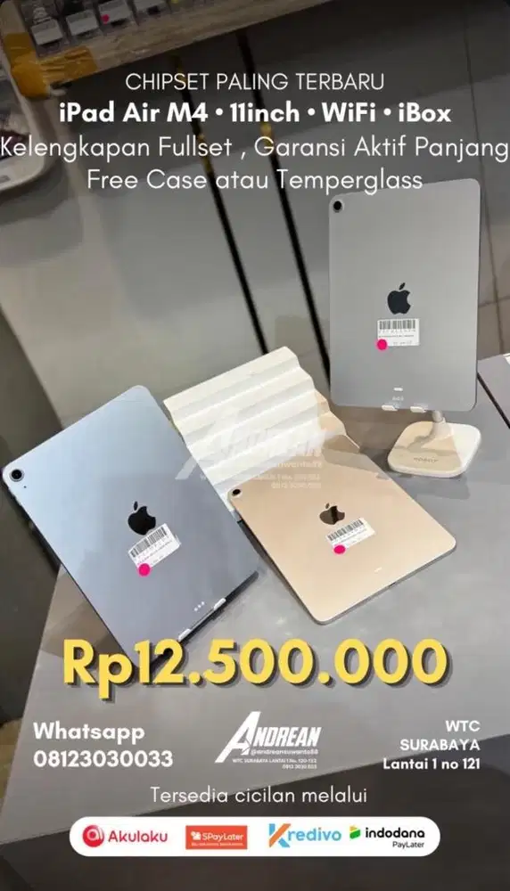 Second Ipad Air M4 128GB Wifi iBox