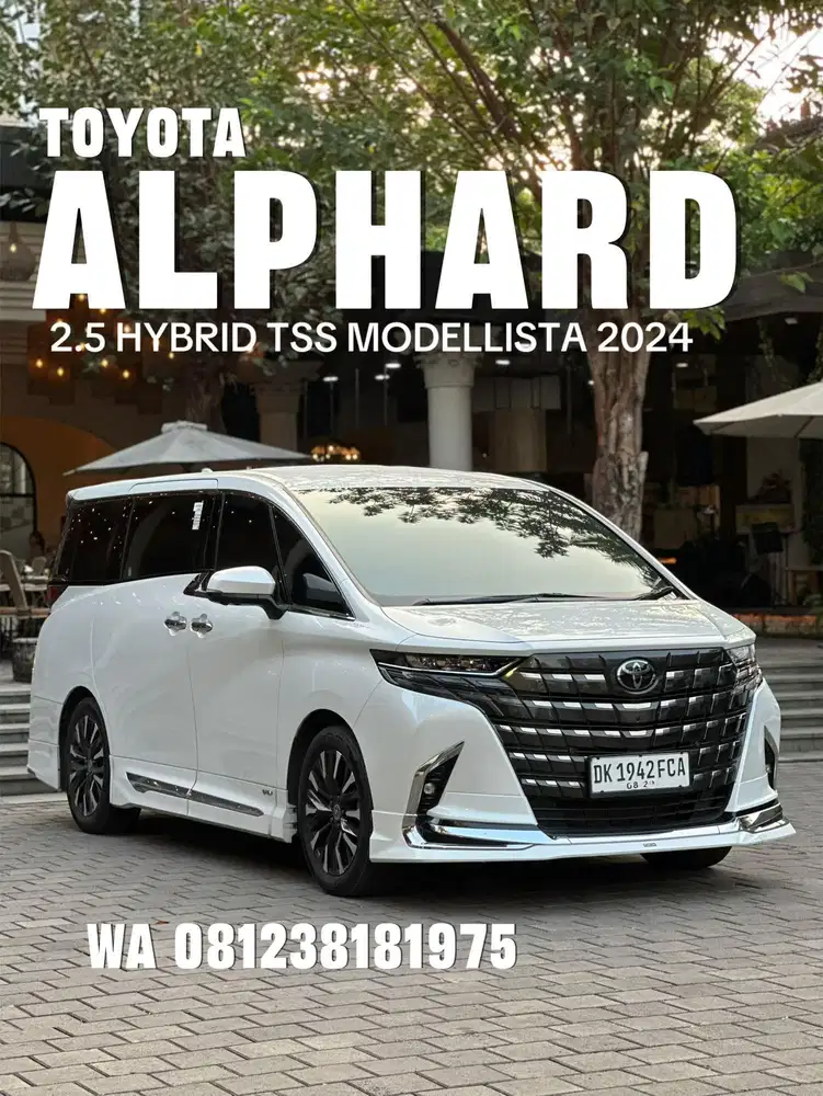 NEW ALPHARD 2.5 HYBRID TSS MODELLISTA 2024 PUTIH ASLI BALI