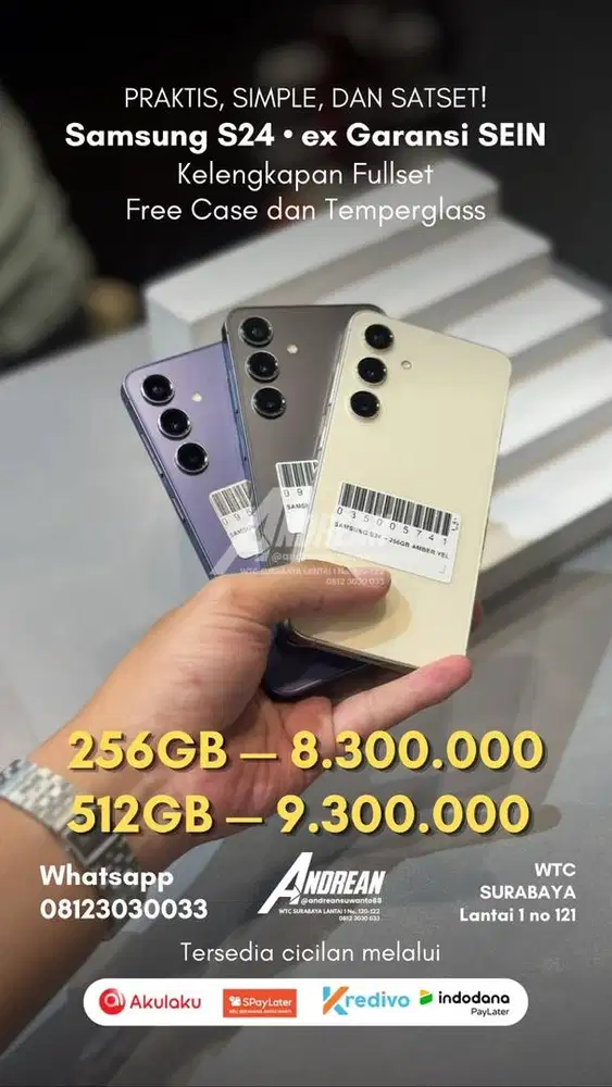 Second Samsung S24 Garansi Sein