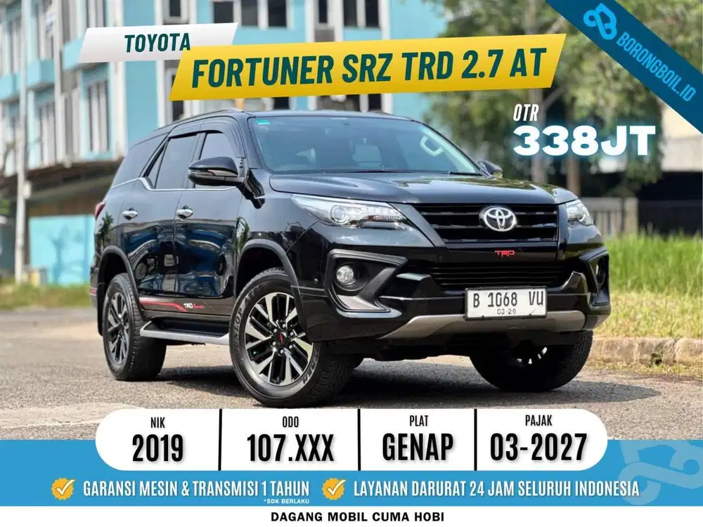 SUV Gagah Gapakai Bau | Toyota Fortuner Bensin Metik TRD 2019 Hitam