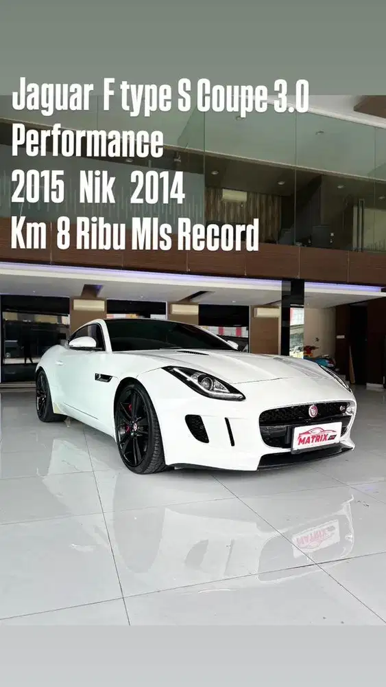 Jaguar F type S Coupe3.0 Performance 2015 Nik14 Siap pakai