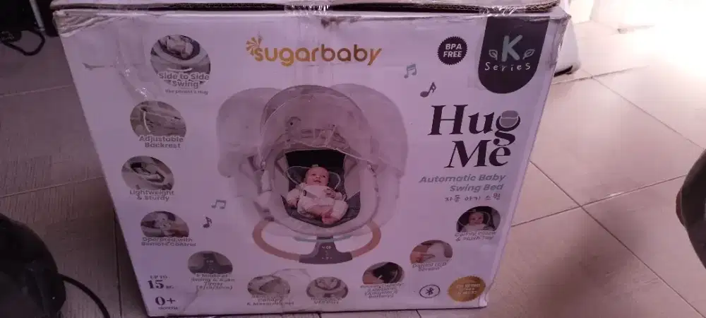 Bouncer SugarBaby Hug Me K-Series Automatic Baby Swing Bed