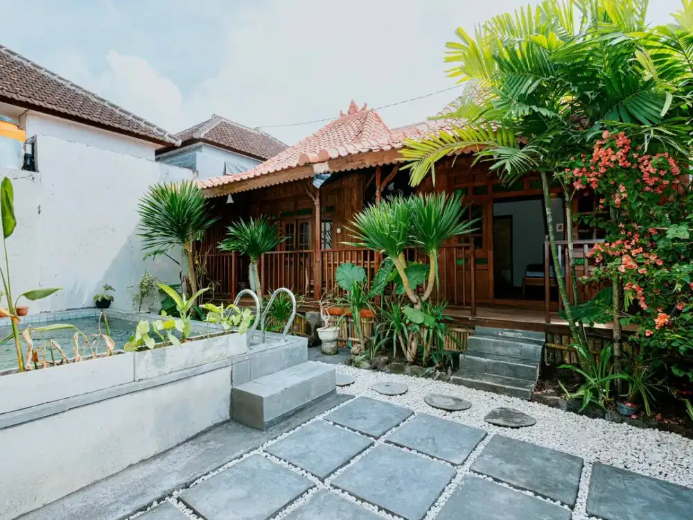 Villa joglo harga murah di daerah Pantai Kedungu, Tabanan. Cocok untuk investasi