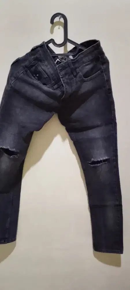 Celana jeans ori black 2 pcs