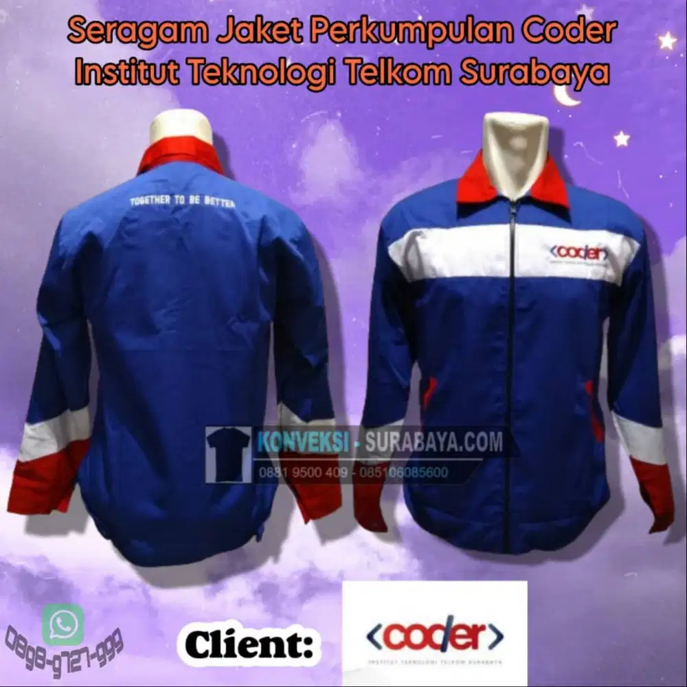 Bikin Jaket Perkumpulan Mahasiswa Surabaya – KONVEKSI SURABAYA