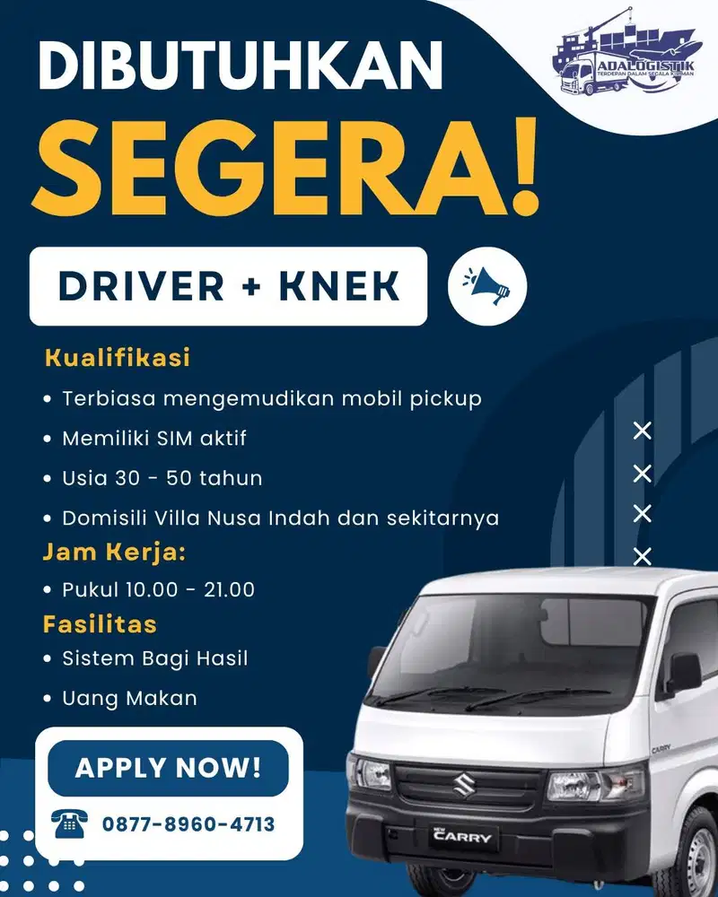Driver Pickup Kantor