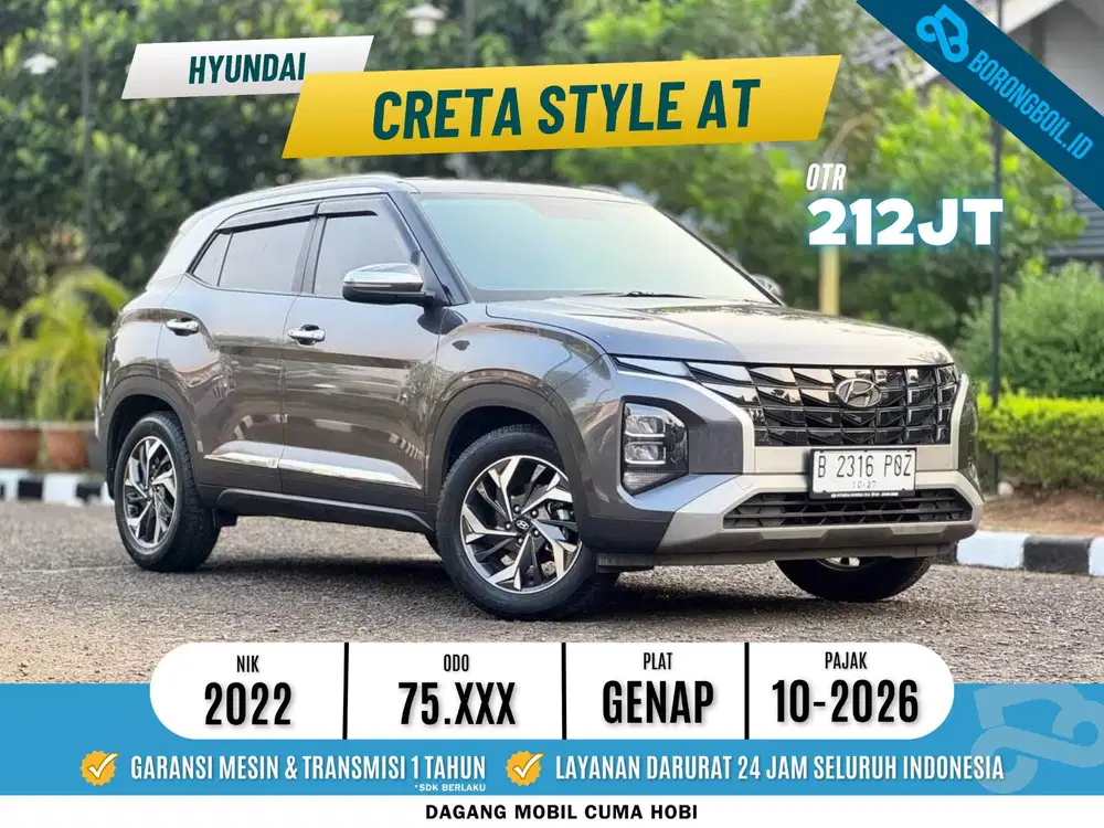 Hyundai Creta Style IVT 2022 Abu Metalik