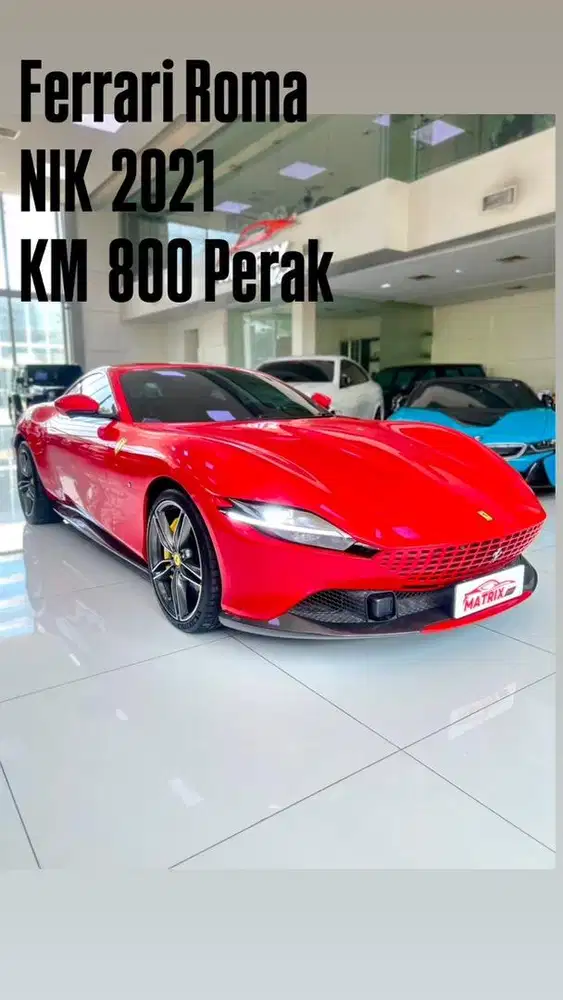 Ferrari Roma New Nik 2021 Red on Black Siap pakai