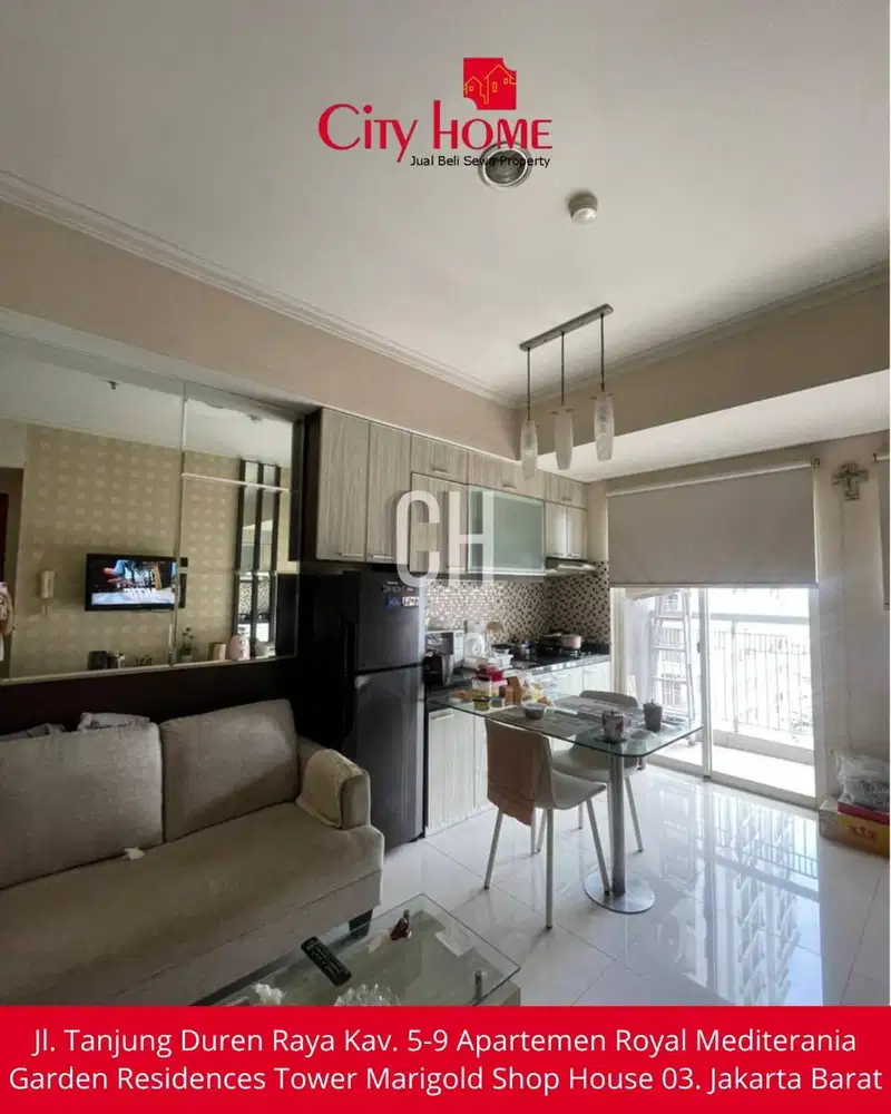Sewa Apartemen Furnished di Royal Mediterania Garden Residences