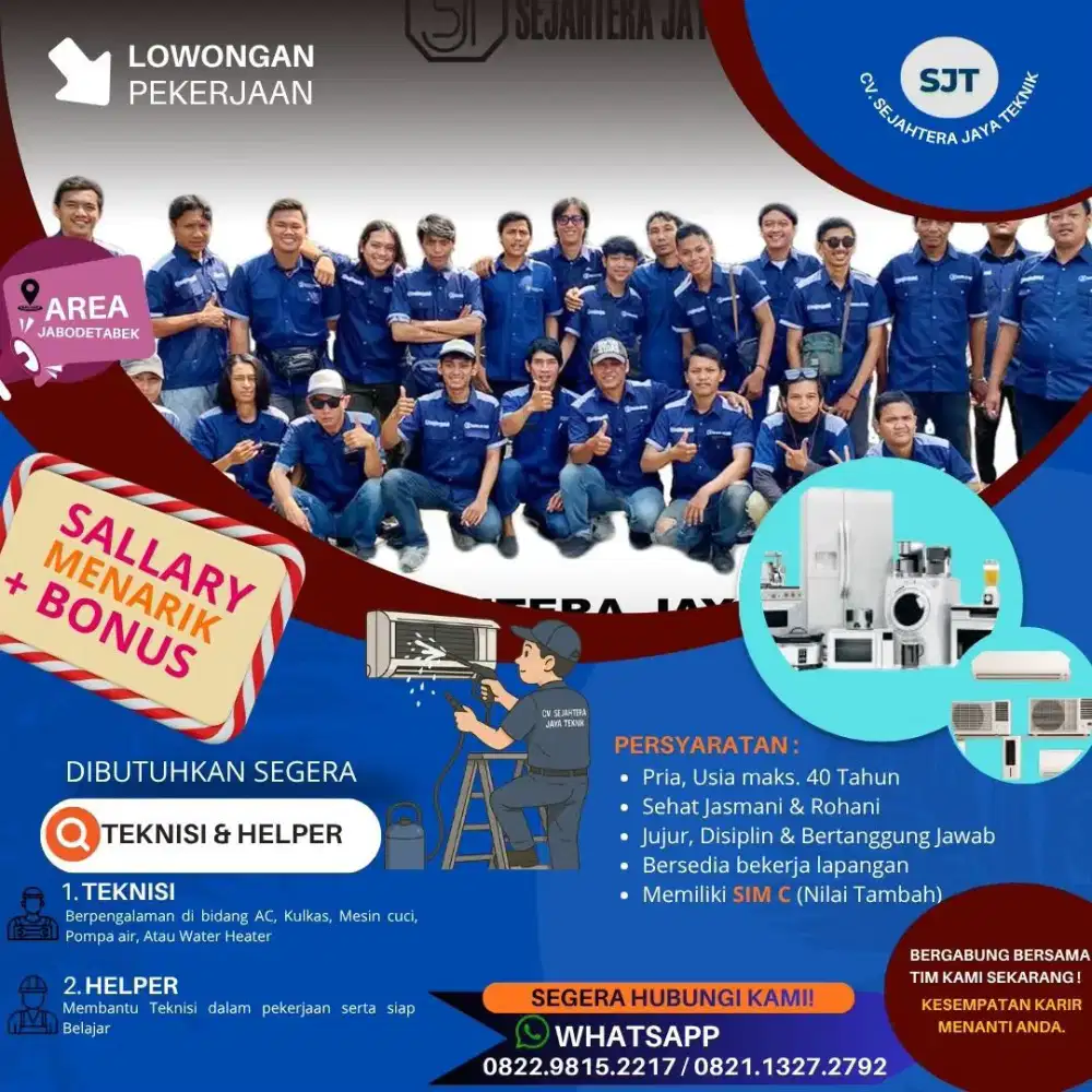 LOWONGAN KERJA TEKNISI