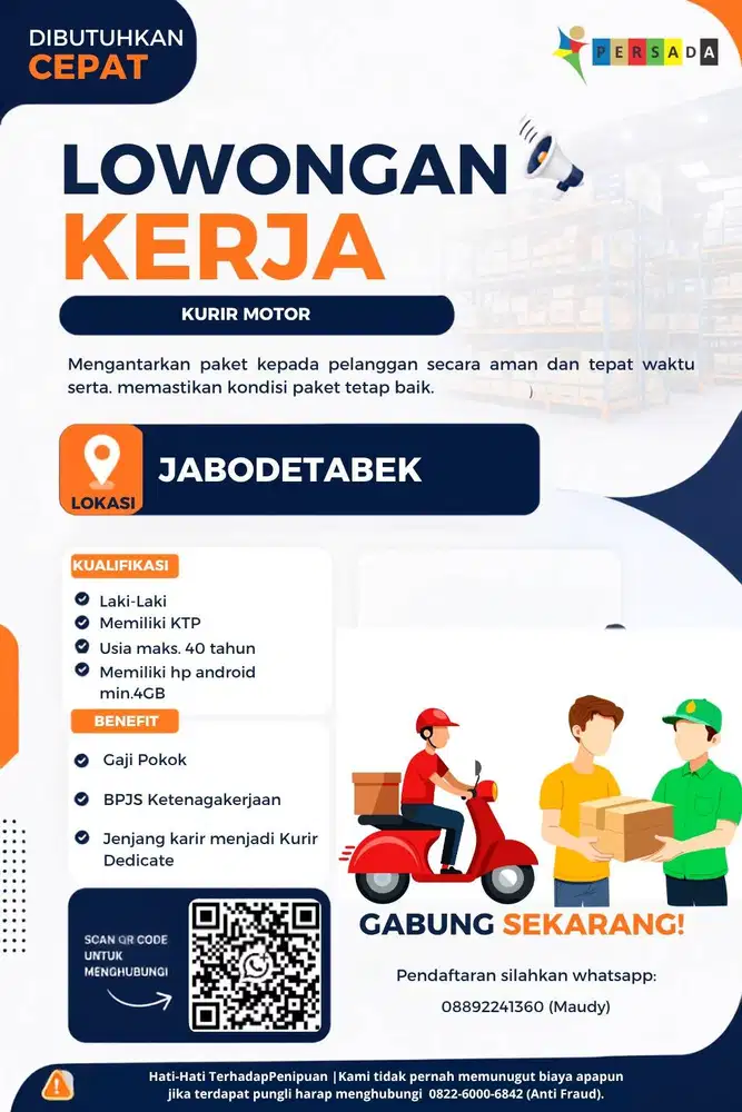 Lowongan Kerja Kurir Motor Ekspedisi