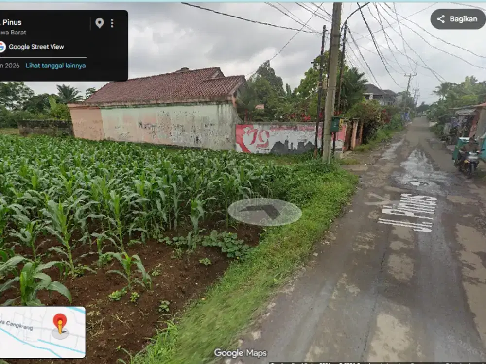Tanah Pinggir Jalan SHM Dekat Kampus IPB Kota Bogor