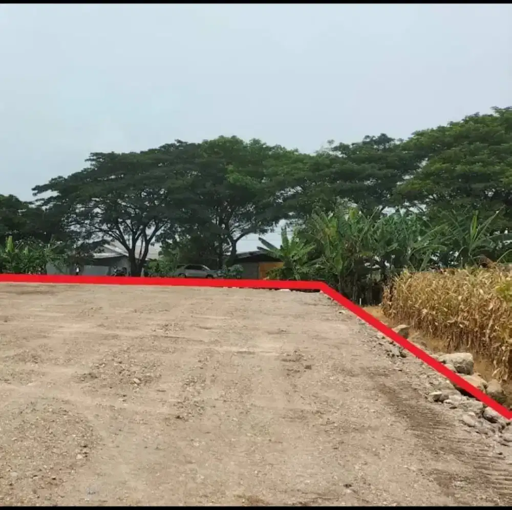 Tanah dijual siap bangun cocok untuk garasi atau gudang