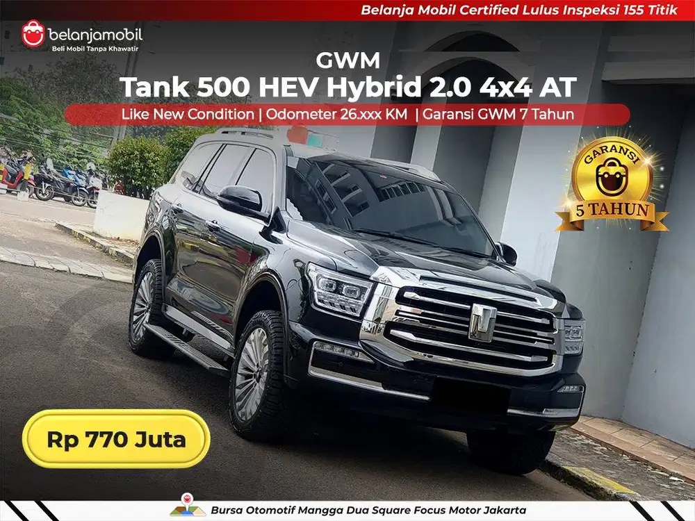 [ 4x4 ] GWM Tank 500 HEV Hybrid 2.0 AWD AT 2024/2025